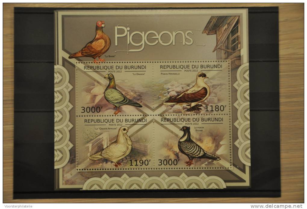 H 263 ++ REP. BURUNDI 2012 VOGELS BIRDS DUIF PIGEON POSTFRIS MNH ** - Ungebraucht