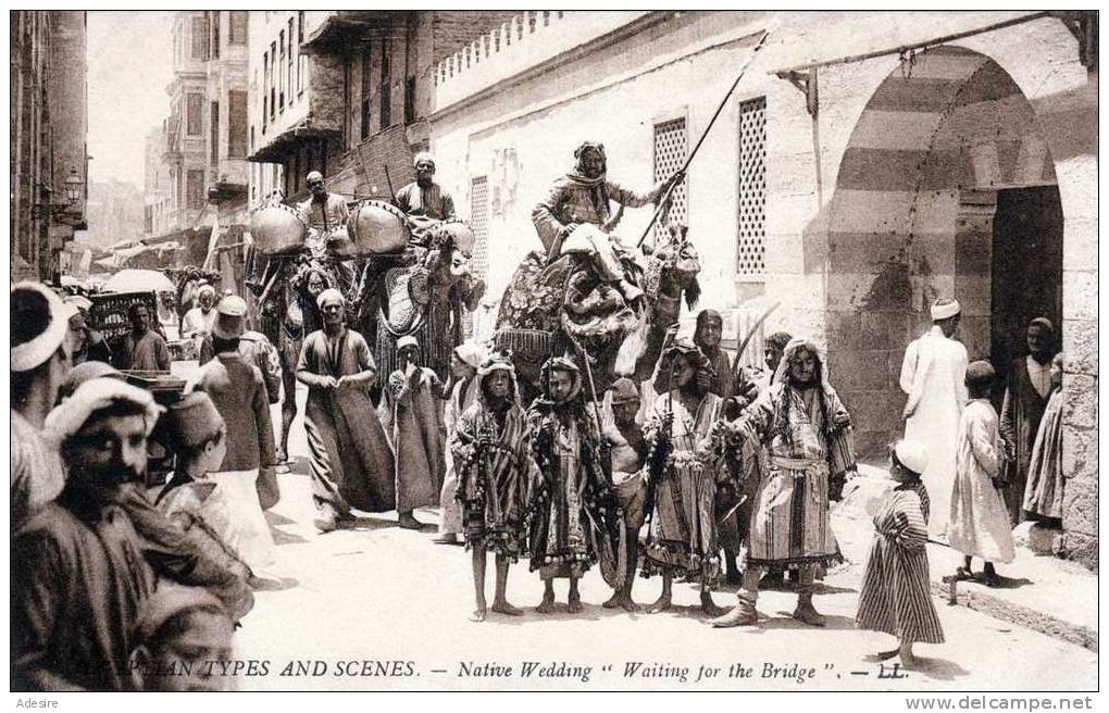 Ägypten 1900?, Native Wedding "Waiting For The Brigde - LL, Sehr Gute Erhaltung - Sonstige & Ohne Zuordnung