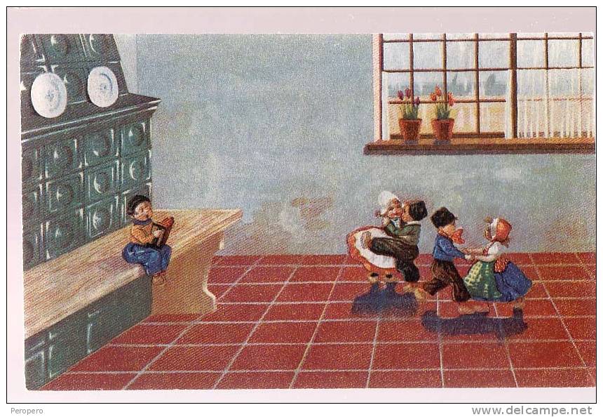 AK KINDER JUNGE PAARE TANZ DANCE OLD POSTCARD - Autres & Non Classés