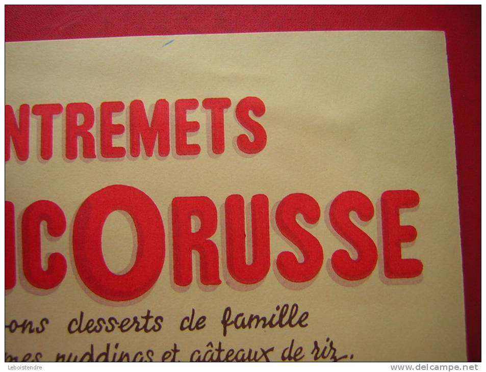 BUVARD ENTREMETS FRANCORUSSE  LES BONS DESSERTS DE FAMILLE POUR CREMES PUDDINGS ET GATEAUX DE RIZ  CREEE A PARIS EN 1896 - Süssigkeiten & Kuchen