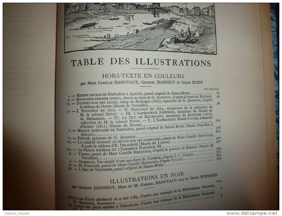 Toute NOTRE HISTOIRE ,de NAPOLEON..depuis son avènement...jusqu'à Sainte-Helène et Les Règnes suivants jusqu'à 1918