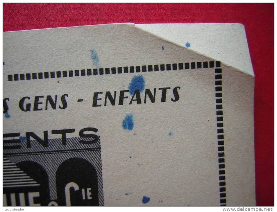 BUVARD  TOUT L' HABILLEMENT  POUR HOMMES JEUNES GENS ENFANTS VETEMENTS P LACOUCHIE & CIE 74 RUE ROYALE ORLEANS - Textile & Vestimentaire