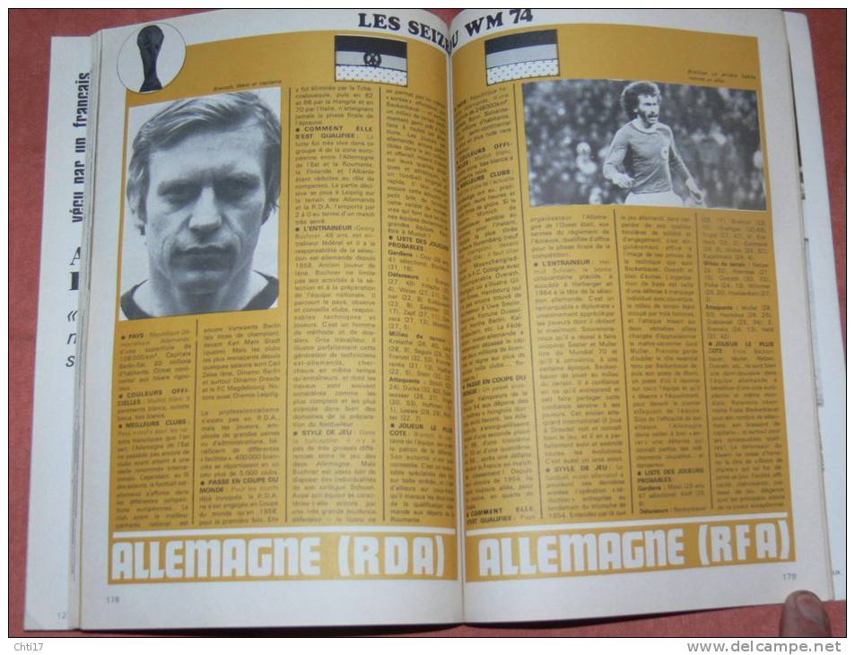 FOOTBALL MUNICH 1974 LES CAHIERS DE L EQUIPE N° 52 COUPE DU MONDE CRUYFF PELE