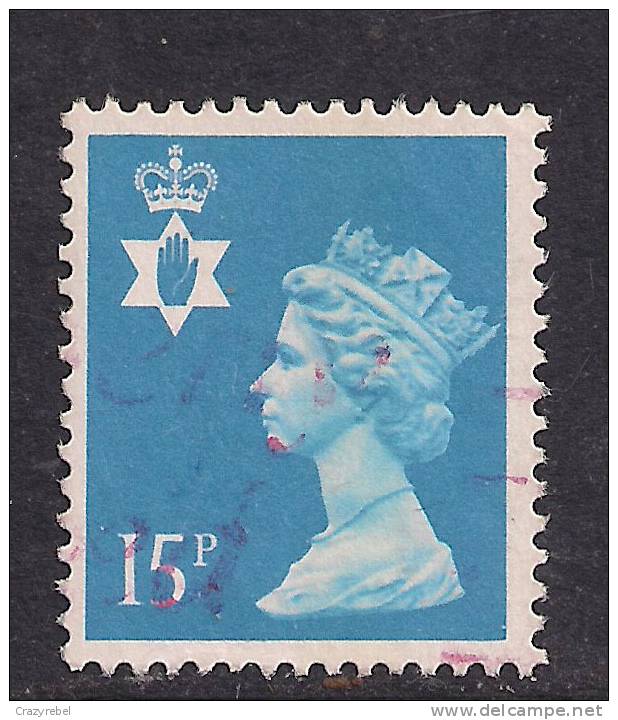 NORTHERN IRELAND GB 1989 15p Bright Blue Used Machin Stamp SG N140... ( K65 ) - Irlanda Del Norte