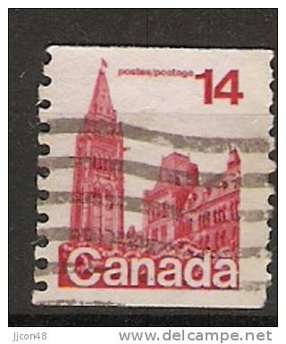 Canada  1977 -86  Difinitives: Parliament  (o) Coil Stamps - Coil Stamps
