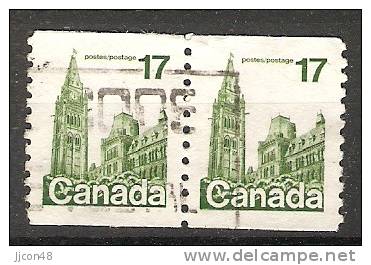 Canada  1977 -86  Difinitives: Parliament  (o) Coil Stamps - Roulettes