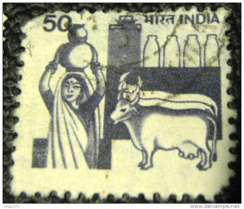 India 1982 Agriculture Milk Production 50 - Used - Gebruikt