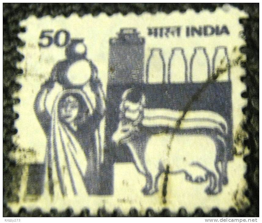 India 1982 Agriculture Milk Production 50 - Used - Gebruikt