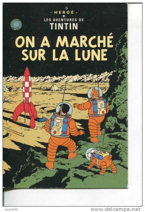 (200) Les Aventure De Tintin Et Milou - On A Marché Sur La Lune - Cartes à Jouer