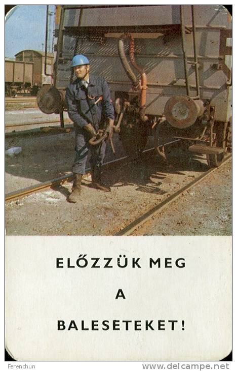 RAIL * RAILWAY * RAILROAD * TRAIN * HUNGARIAN STATE RAILWAYS * MAV * CALENDAR * Munkavedelem 1978 3 * Hungary - Small : 1971-80