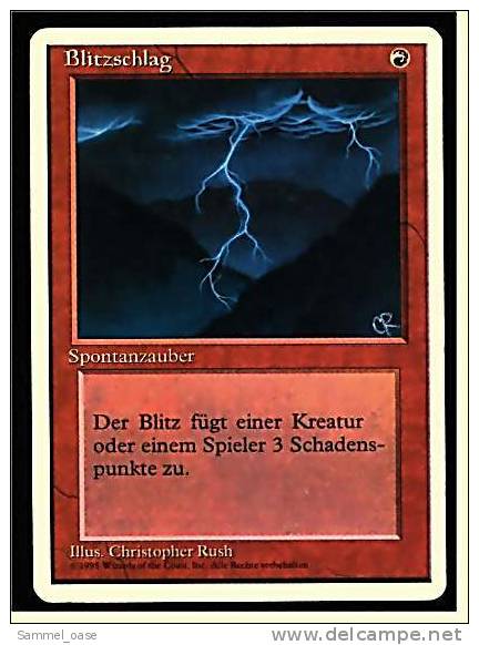 Karte Magic The Gathering  -  Spontanzauber  -  Blitzschlag  -  Deutsch - Andere & Zonder Classificatie