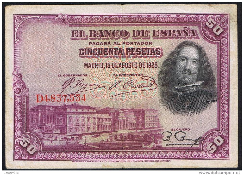 50 PESETAS  EDIFIL N° C5  DIEGO VELAZQUEZ - 50 Pesetas