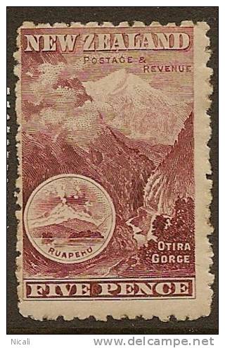 NZ 1898 5d Otira Gorge P11 SG 263 HM XZZ25 - Nuevos