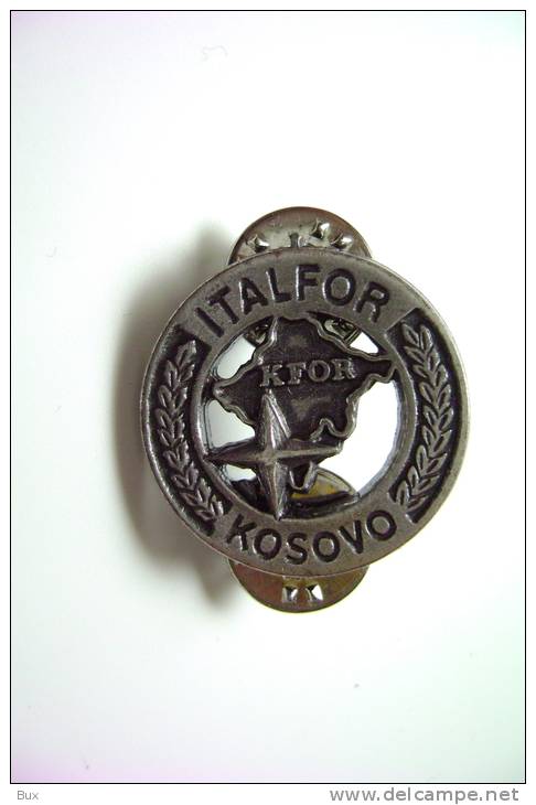 PIN  PIN' S   ITALFOR KOSOVO DA GIACCA    MILITARE ITALIA  GUERRA WAR    MILITARY MILITAIRE - Italie