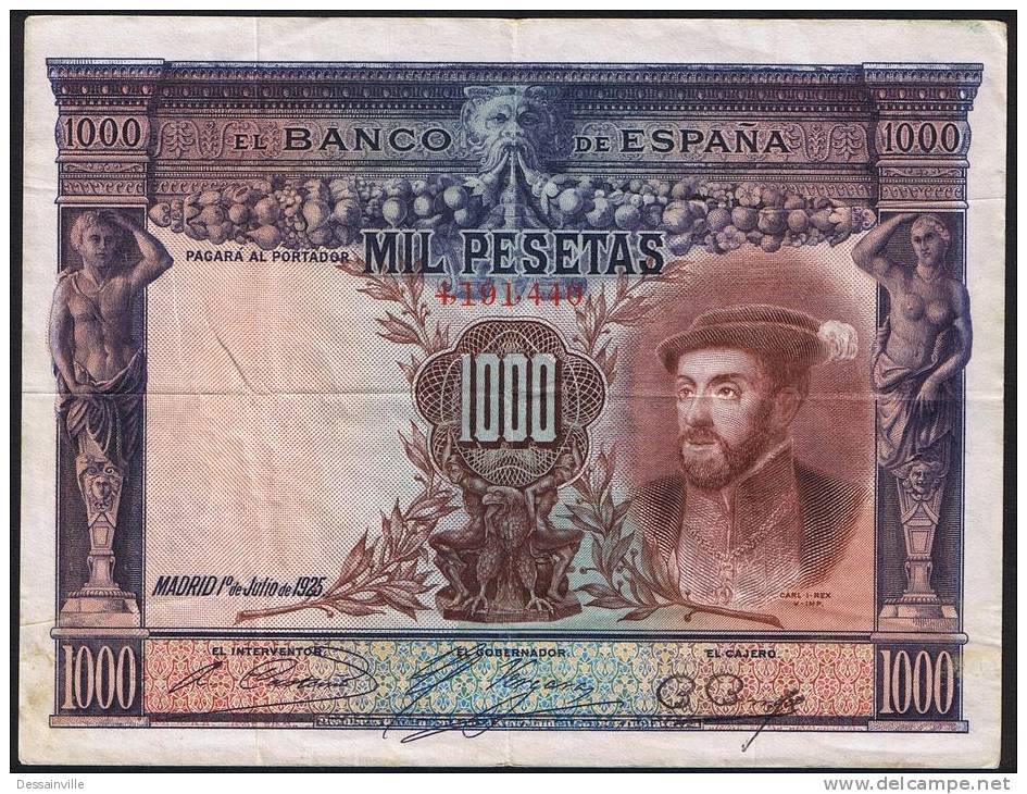 1000 PESETAS  EDIFIL N° C2  CARLOS I - 1000 Peseten