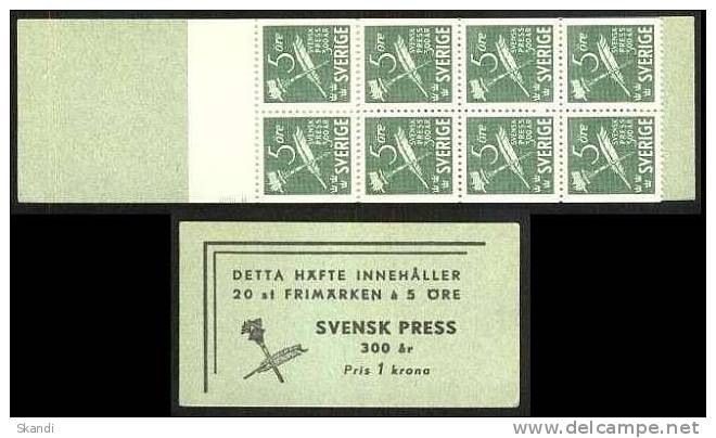 SCHWEDEN 1945 Mi-Nr. MH 20x 312 Markenheft - Booklet ** MNH - 1904-50