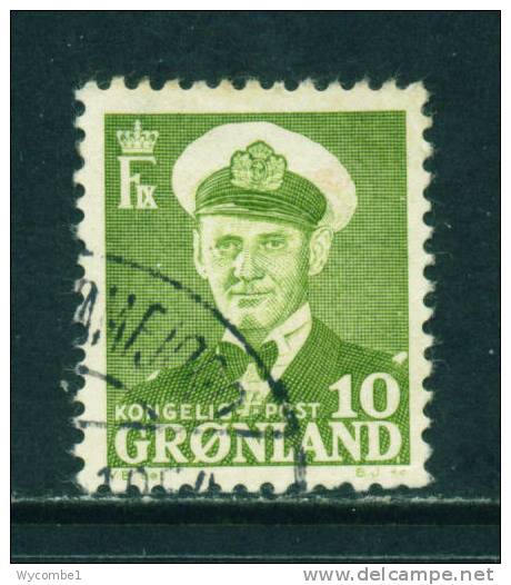 GREENLAND - 1950 Frederick IX 10o Used (stock Scan) - Gebraucht