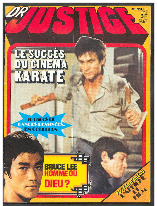 No PAYPAL !! : Docteur Justice 13 Marcello Dr JUSTICE + Film ,Bruce LEE Dragon Rouge (Sans Poster) Éo 1976 Vaillant TTBE - Otras Revistas