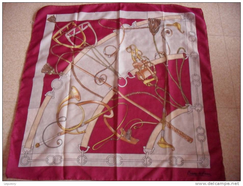 Foulard En Soie   Théme Accessoires  Chevaux De Courses  Bergere De France - Scarves