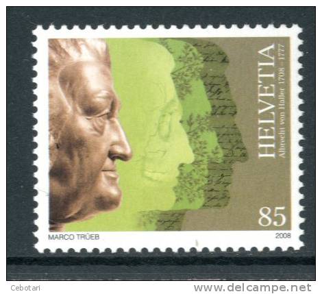 SVIZZERA / HELVETIA 2008** - Albrecht Von Haller - 1 Val. MNH  Come Da Scansione - Unused Stamps