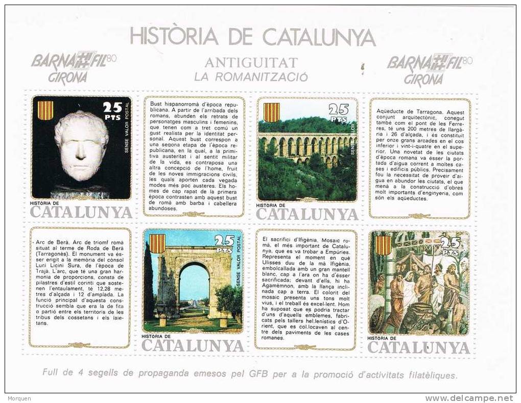 Lupa 1140. Hojita Historia Catalunya. Barnafil 1980. Roma. Viñeta - Plaatfouten & Curiosa