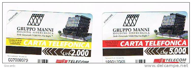 TELECOM ITALIA  -  OMAGGIO PRIVATE - CAT. C.&C. 3356.3357 -  MANNI: SCULTURA (BERROCAL: OPUS 386) 2.000 + 5.000 - NUOVA - Private-Omaggi