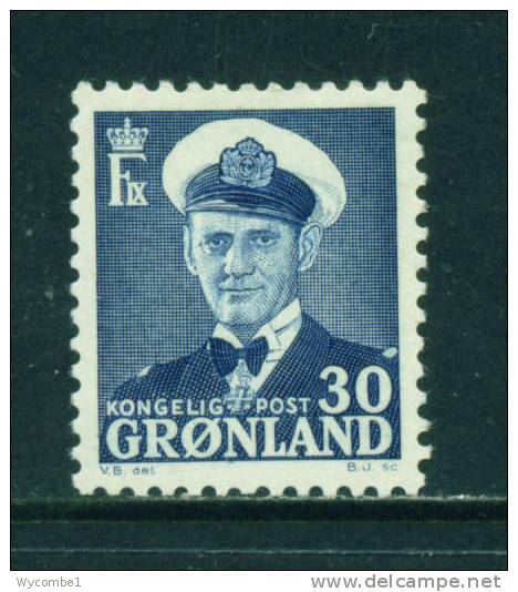 GREENLAND - 1950 Frederick IX 30o Mounted Mint - Neufs