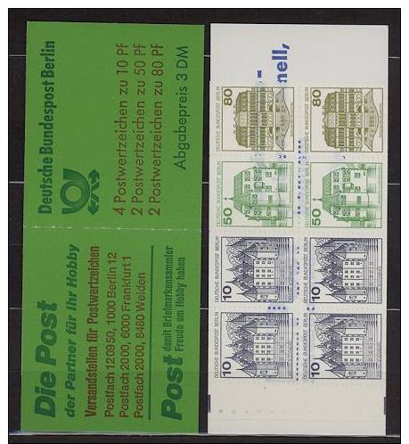 Berlin 1982 Markenheftchen Mi: 13 AoZ Postfrisch/MNH/** - Booklets