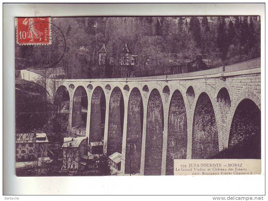 39.- MOREZ .- Le Grand  Viaduc Et Le Château Des Essarts - Morez