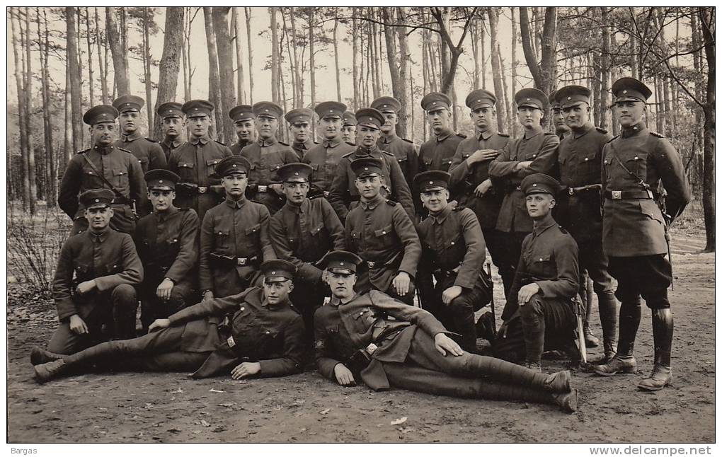 Photo Carte Postale Polizei Militar Schule Brandenburg Police Militaire 1930 Belegschaft Der 5 La - Guerre, Militaire