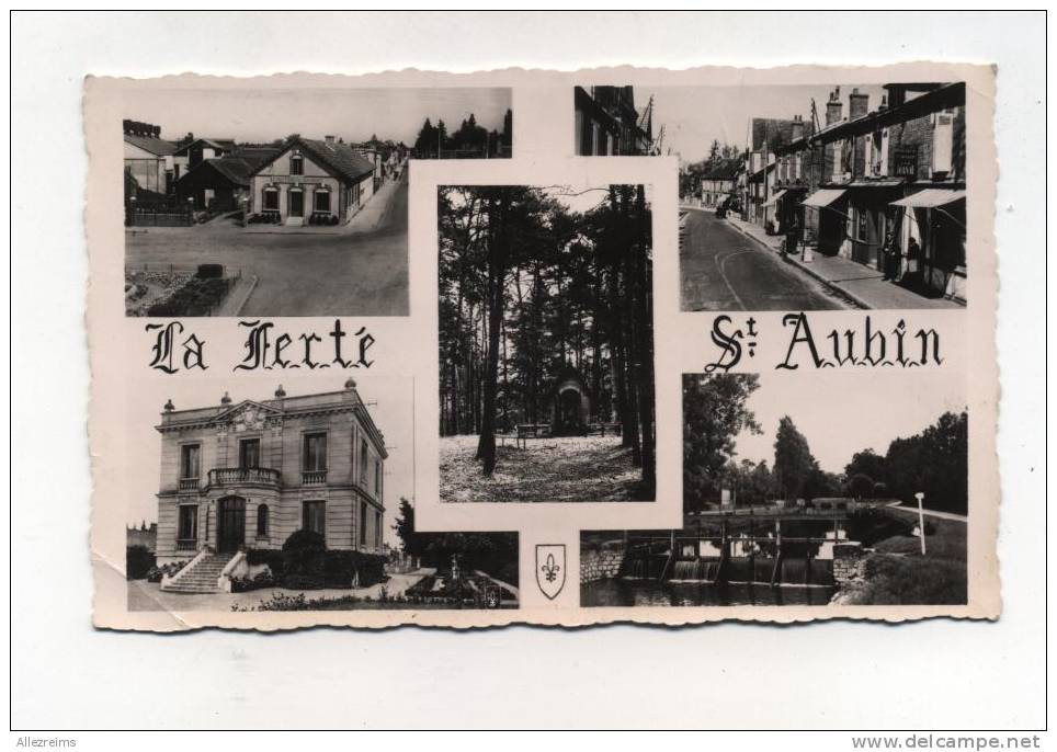 CPSM 45 : LA FERTE ST AUBIN  Multi Vues Avec Les Fonderies De Sologne  1960   VOIR  DESCRIPTIF  §§§ - La Ferte Saint Aubin