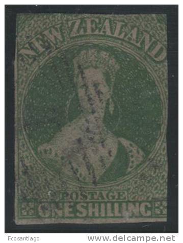 NUEVA ZELANDA 1862/63 - Yvert #16 - FU (Very Rare!) - Usados