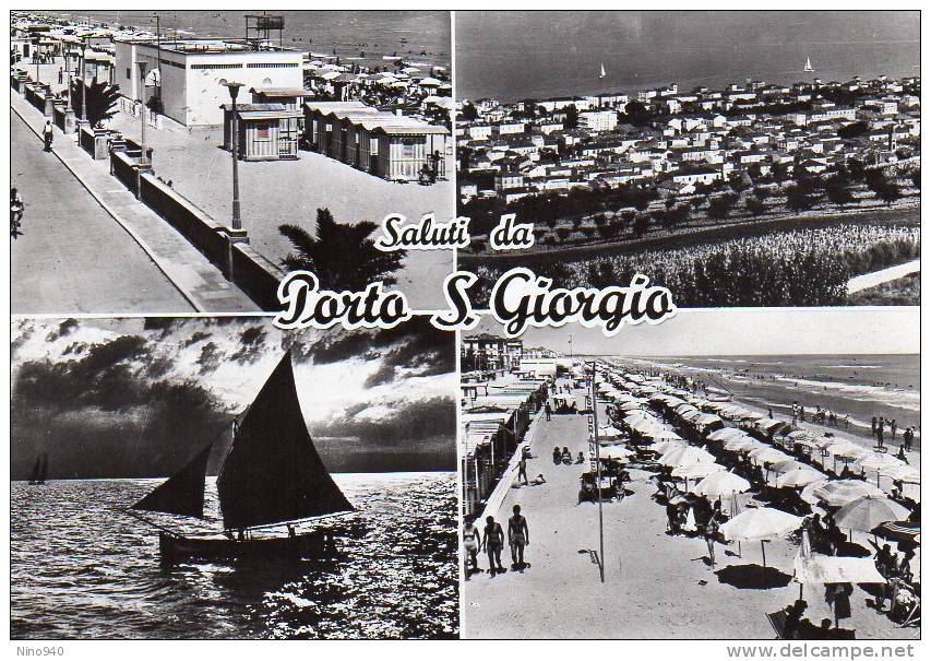 SALUTI DA PORTOSANGIORGIO (AN) - VEDUTINE - F/G - V: 1965 - S/B - Ancona