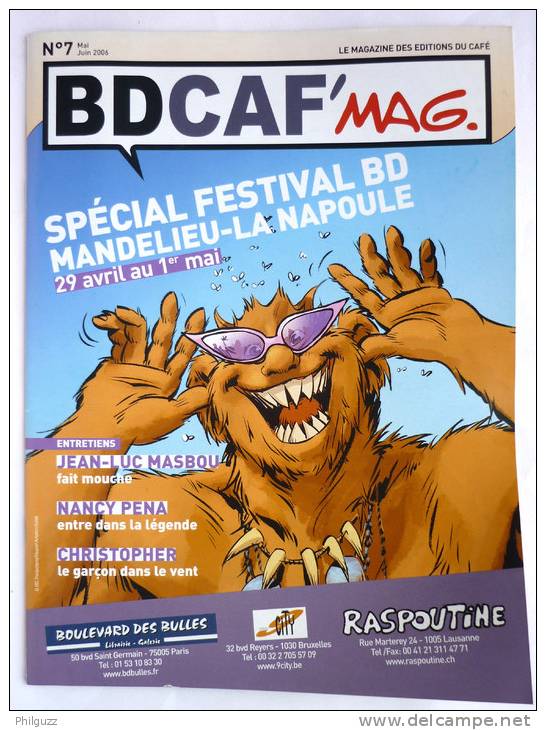 BD CAF´ MAG. N°07 2006 Couv TROLS DE TROY MOURRIER - MASBOU PENA CHRISTOPHER - Autres & Non Classés