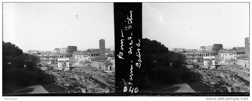 ITALIE - ROME - PN 040 - Forum - Arc De Titus - Colisée - Plaques De Verre