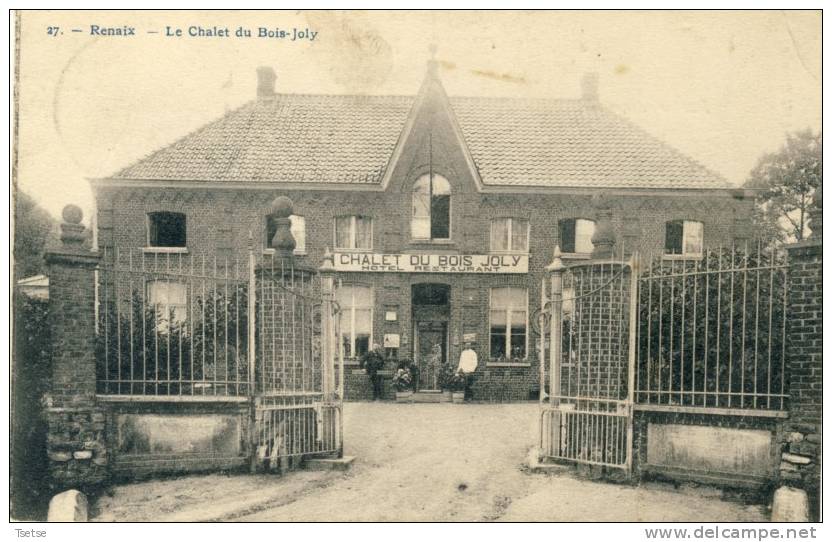 Ronse / Renaix - Le Chalet Du Bois-Joly - Hôtel-Restaurant -1914  ( Verso Zien ) - Renaix - Ronse