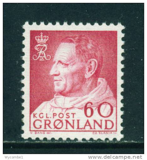 GREENLAND - 1963 Frederick IX 60o Mounted Mint - Unused Stamps