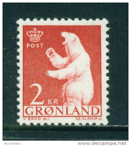 GREENLAND - 1963 Polar Bear 2k Mounted Mint - Unused Stamps