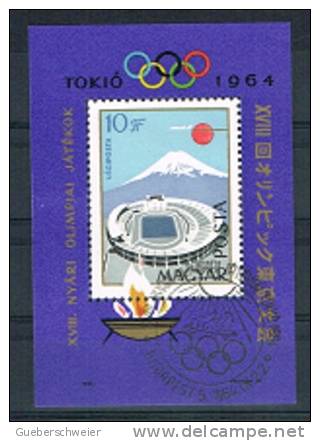 JO64-E/L12 - HONGRIE N° 1650/58 Neuf** + BF 49 Oblitéré + 2 FDC  Jeux Olympiques De Tokyo 1964 - Blocks & Sheetlets