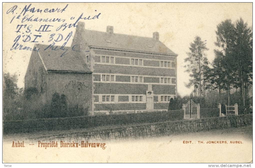 Aubel - Propriété Dierickx-Halvenweg -1916 ( Voir Verso ) - Aubel