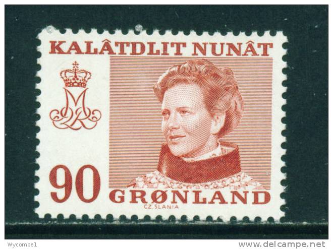 GREENLAND - 1973 Queen Margrethe 90a Mounted Mint - Neufs