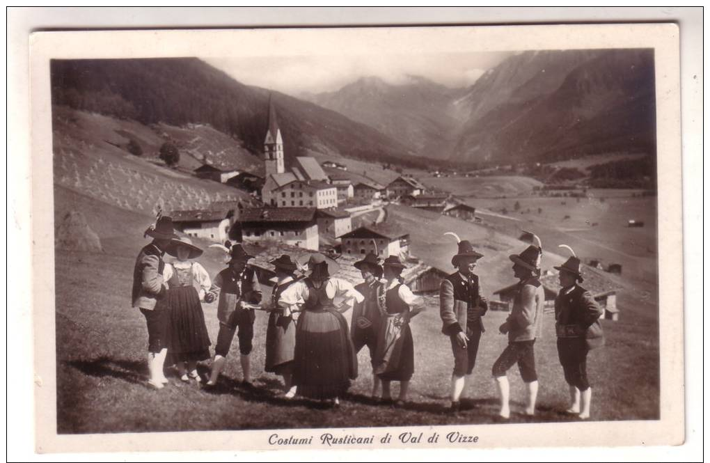 27SC63) COSTUMI RUSTICANI IN VAL DI VIZZE - FORMATO PICCOLO - Costumes