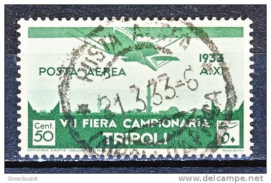 Libia 1933 - 7° Fiera Di Tripoli Serie 48 N. A8 Usato Cat. € 35 - Libia