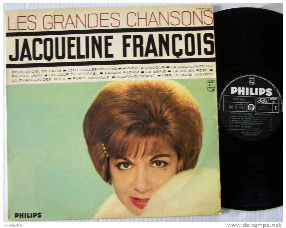 Jacqueline FRANCOIS LP Original BIEM Les Feuilles Mortes EX / EX  Parfait état - New Age