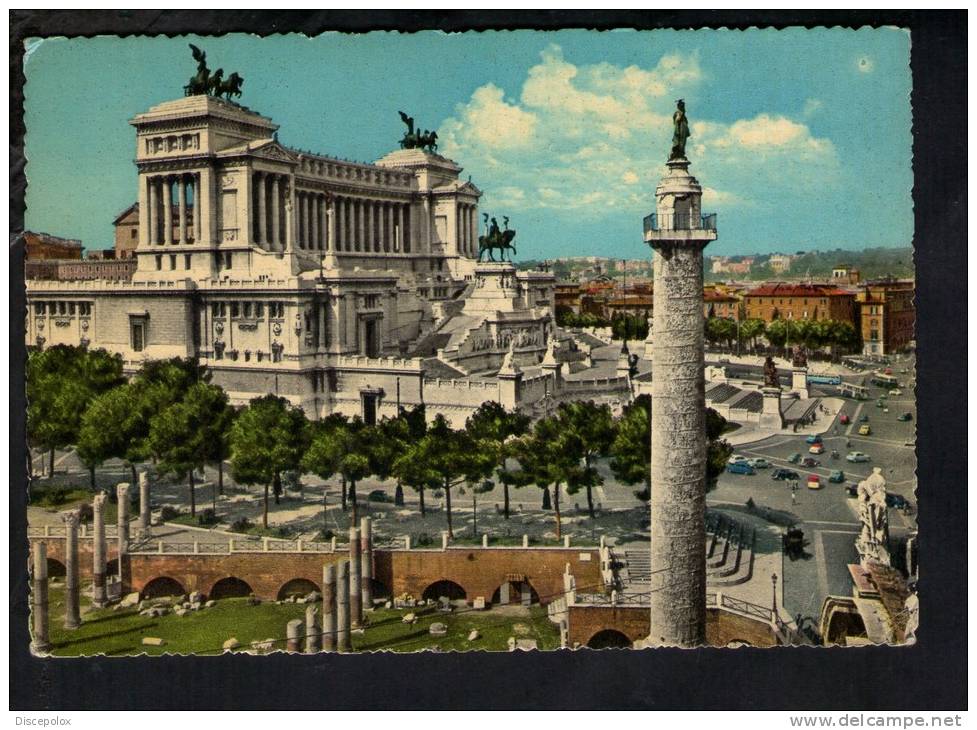 H109 Roma, Foro Romano E Monumento A Vittorio Emanuele II - Stab. Cesare Capello Da Fotografia A Colori - Altare Della Patria