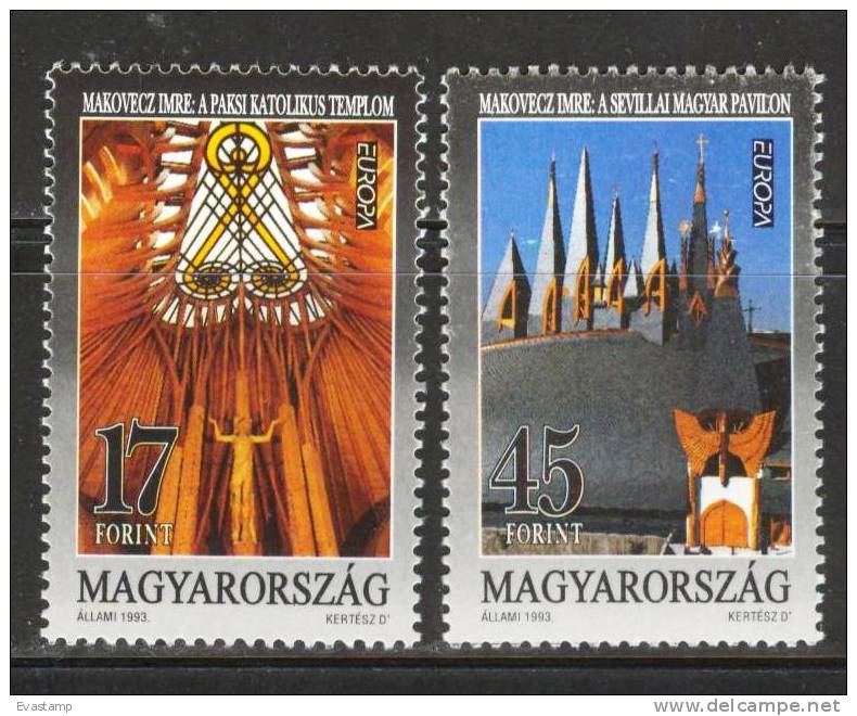 HUNGARY - 1993. Europa - Buildings Designed By Imre Makovecz  MNH! Mi 4241-4242. - Nuovi