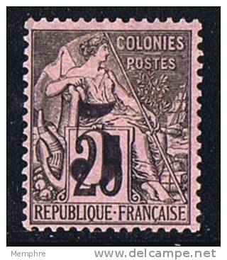 Surcharge  «5 » Sur Alphée Dubois 2 5cent  YvT 24  Neuf Charnière - Unused Stamps