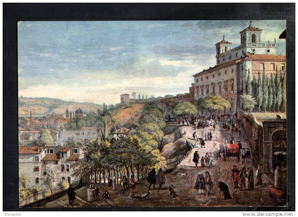 H123 Veduta Di Roma Da Villa Medici Di G. Vanvitelli - Roma Nel 600 E 700 -ed. Oto - Art, Peinture - Mehransichten, Panoramakarten