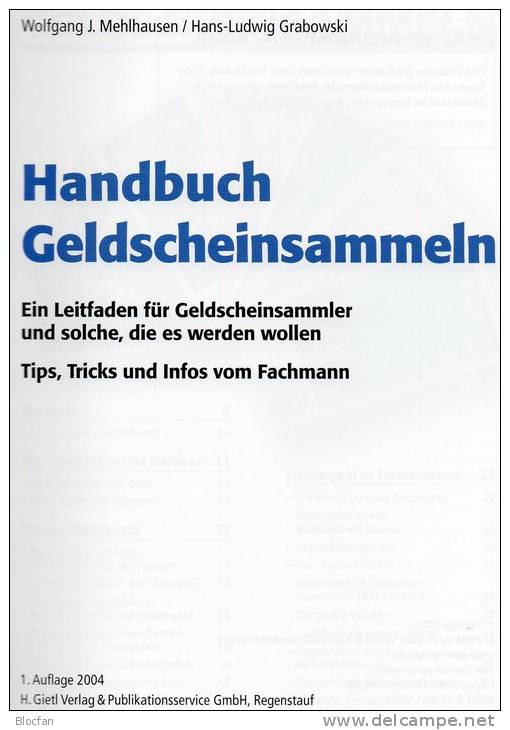 Geldschein Sammeln 2004 Neu 13€ Handbuch Tip Infos Für Papiergeld Neue Auflage Bis EURO-Banknoten Grabowski Gietl-Verlag - Autres & Non Classés