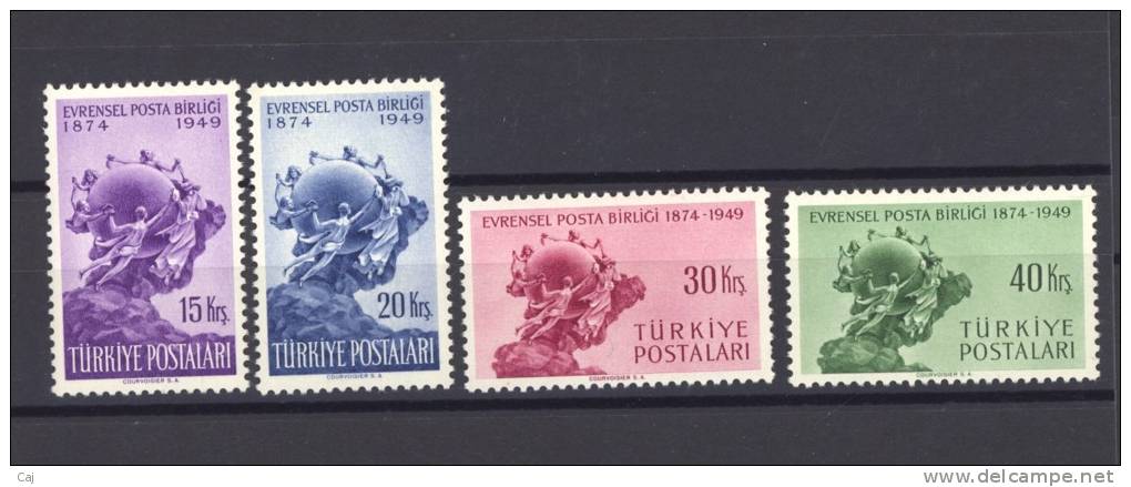 Turquie  -  1949  :  Mi  1244-47  * - Unused Stamps